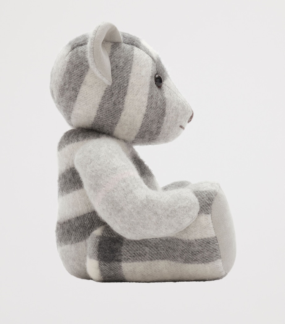 Burberry Check Thomas Bear Mitten Grey Image 2