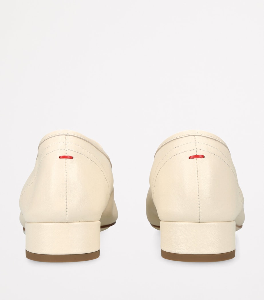 aeyde Leather Pippa Ballet Flats 25 Cream Image 2