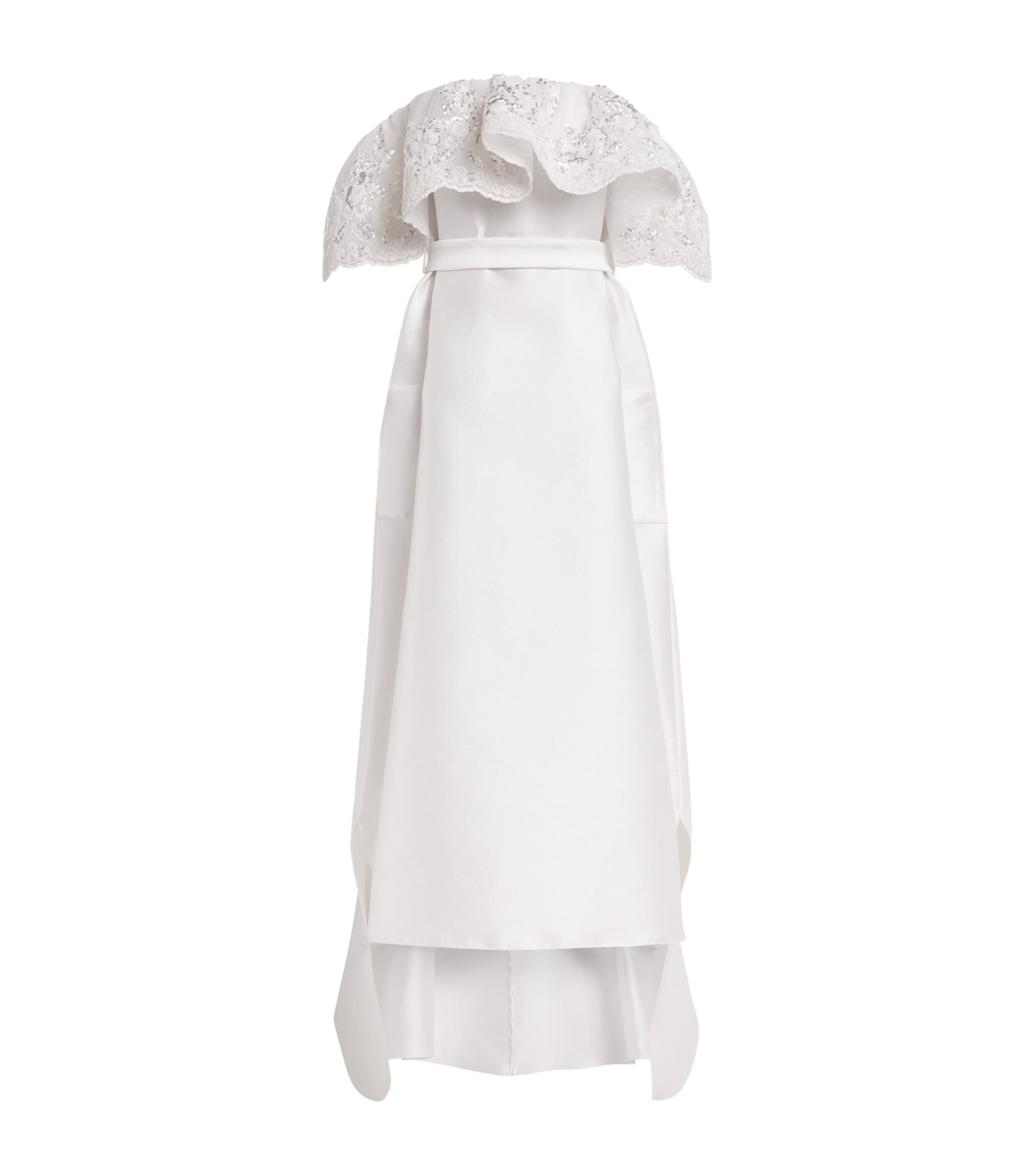 Alexis Mabille Sequinned Off-the-shoulder Gown In White