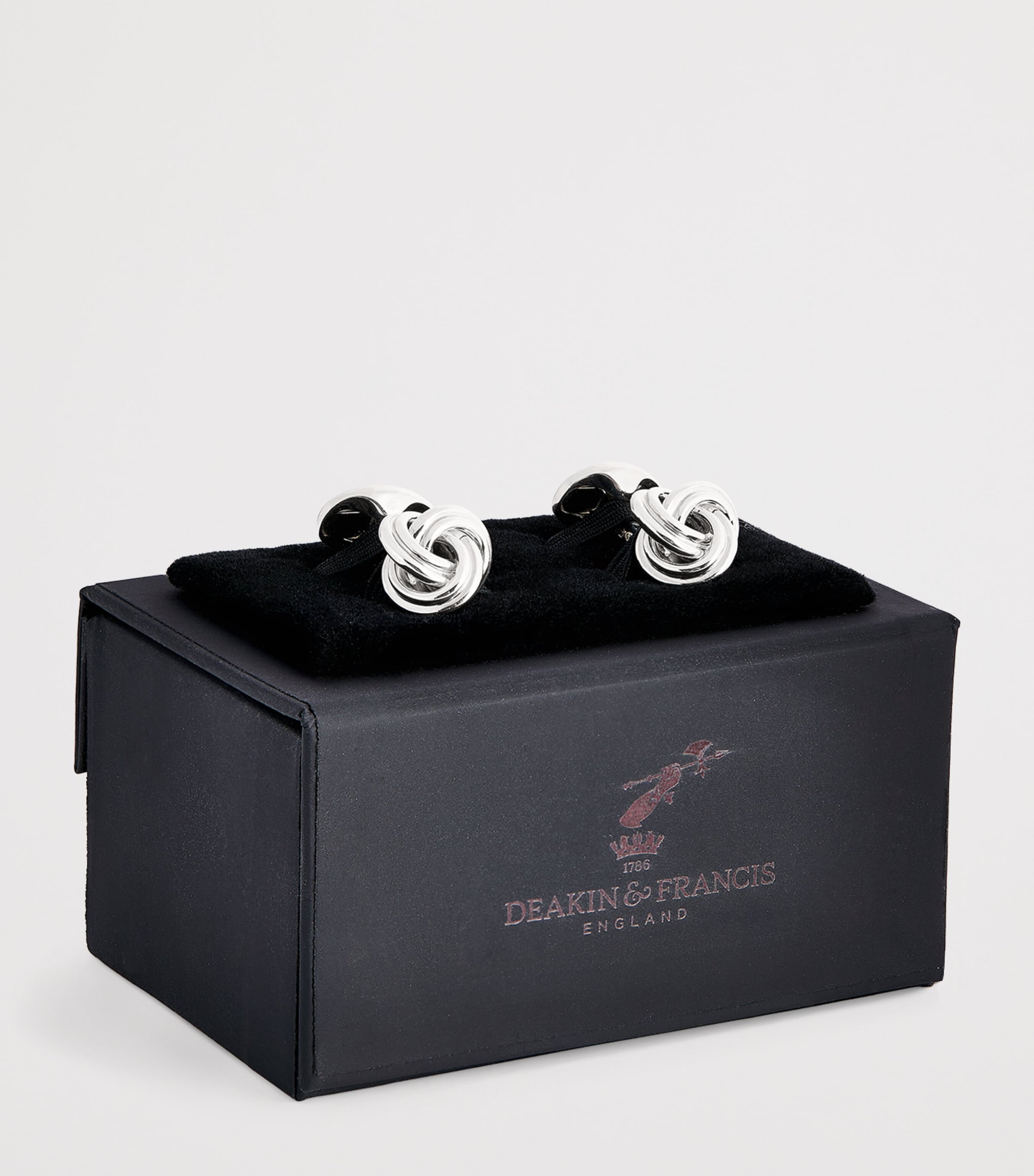 Sterling Silver Knot Cufflinks SILVER Image 3