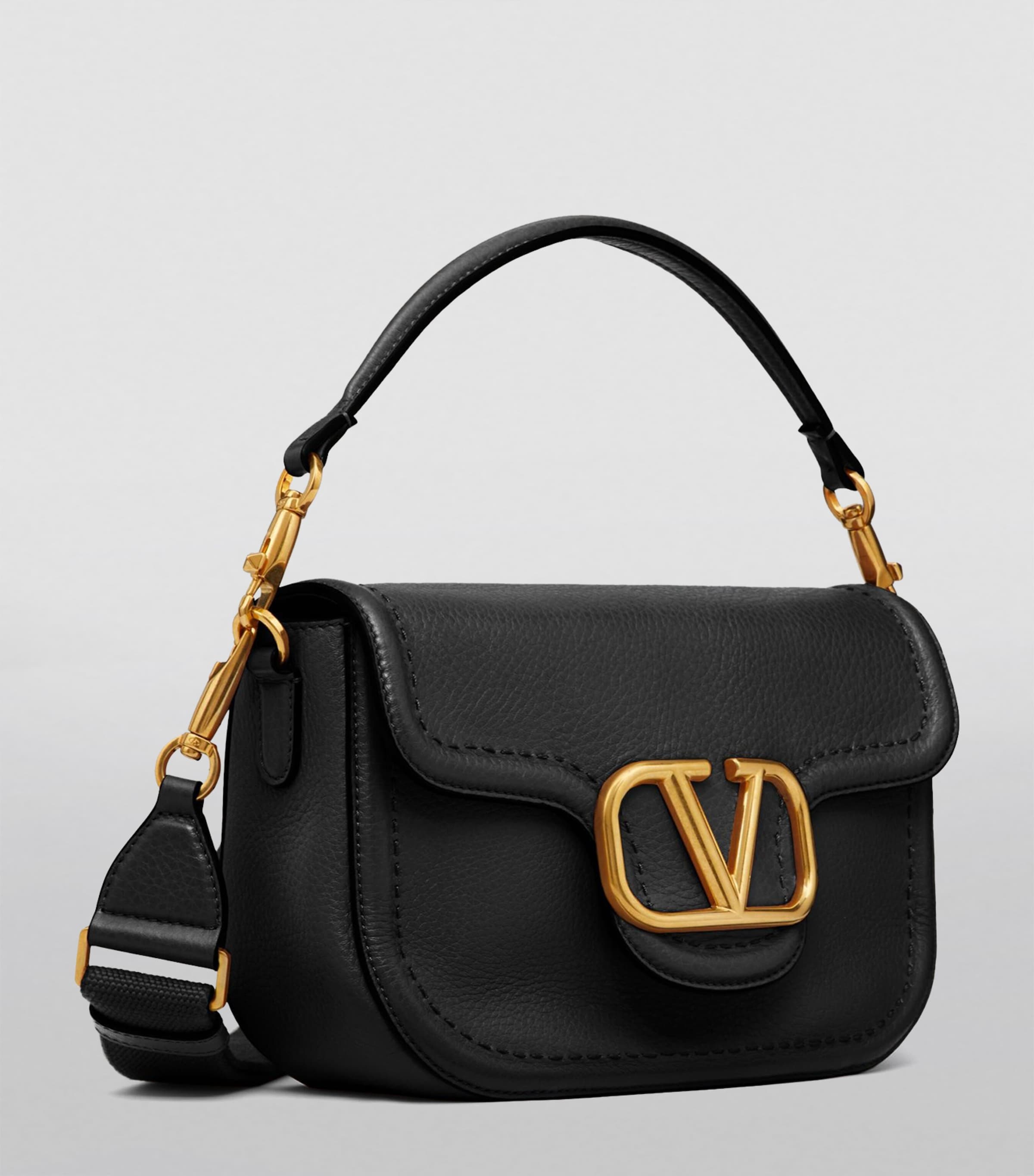 Valentino Garavani Leather Alltime Shoulder Bag Image 2