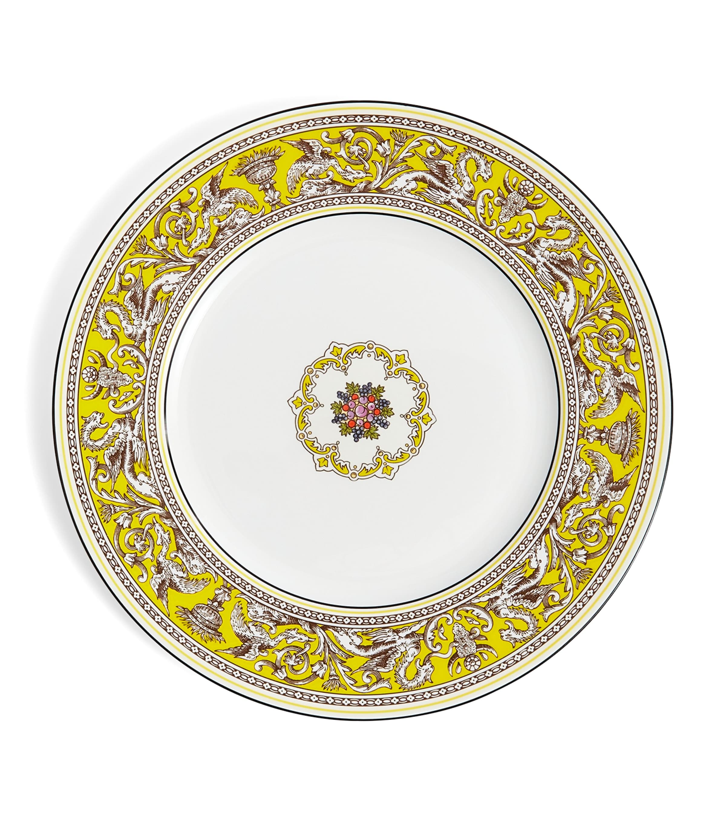 Shop Wedgwood Florentine Citron Plate In Yellow