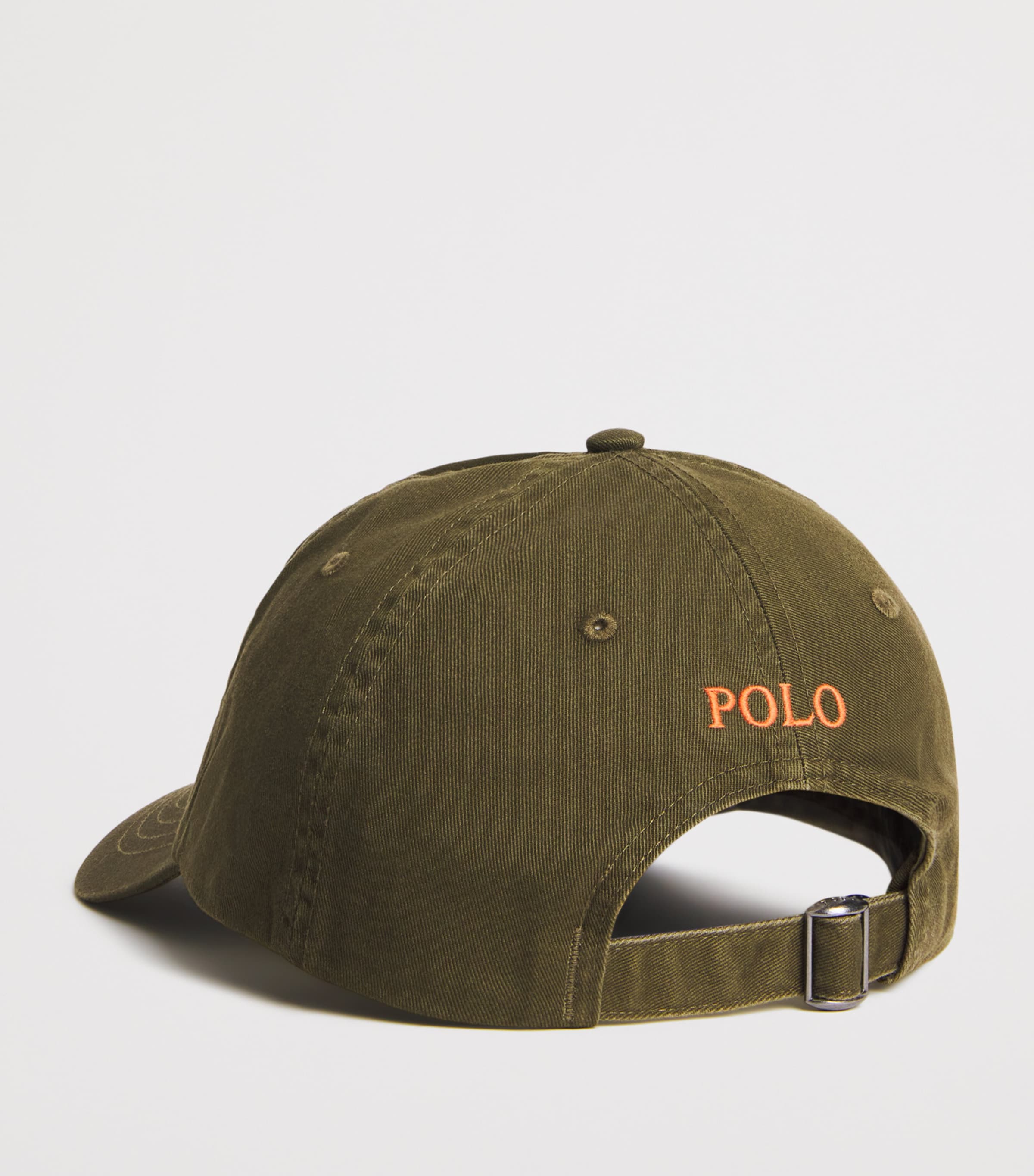 Cotton Polo Pony Baseball Cap CANOPY OLIVE Image 2