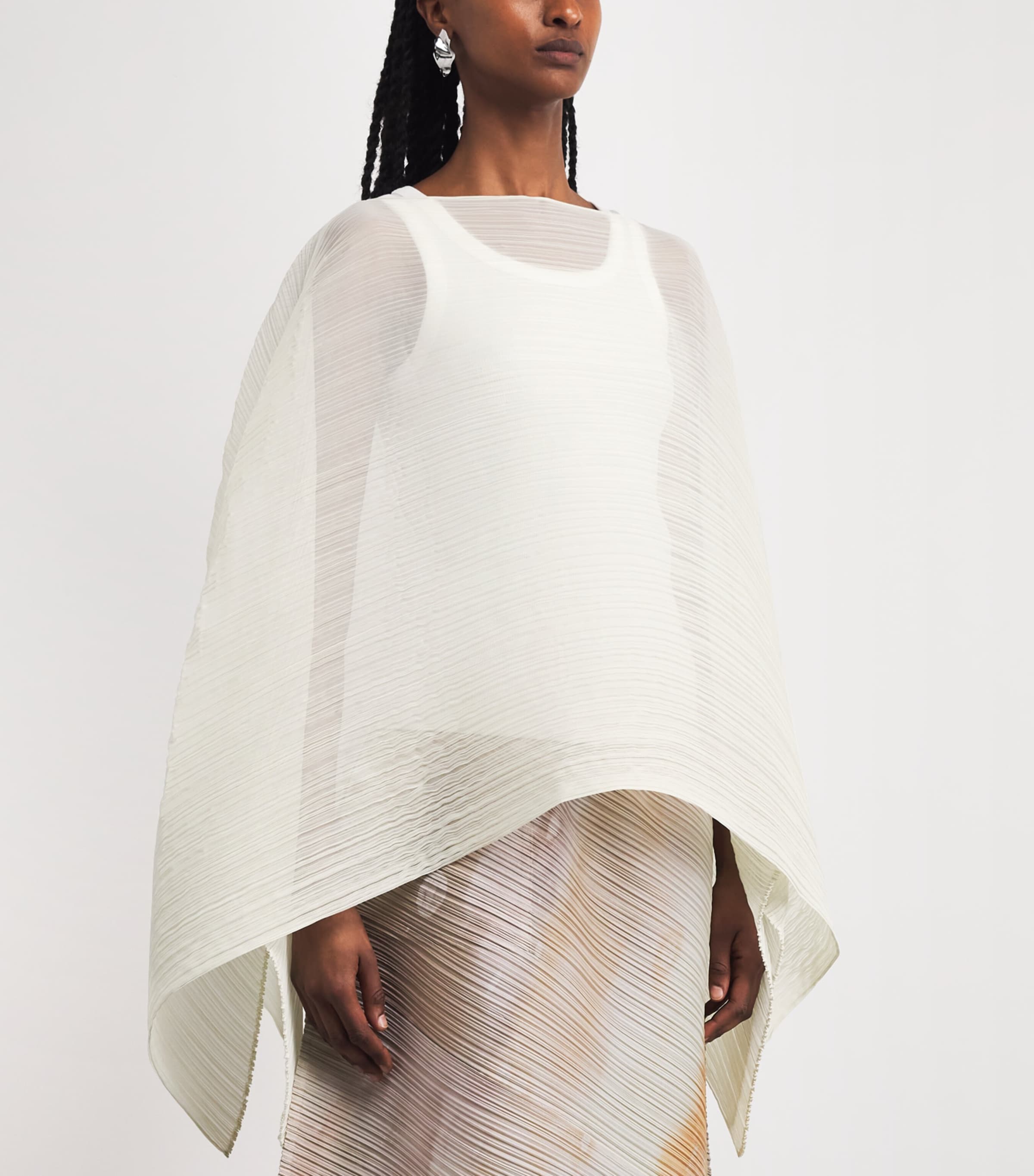 Pleats Please Issey Miyake Neutral Madame-T May Stole | Harrods CA