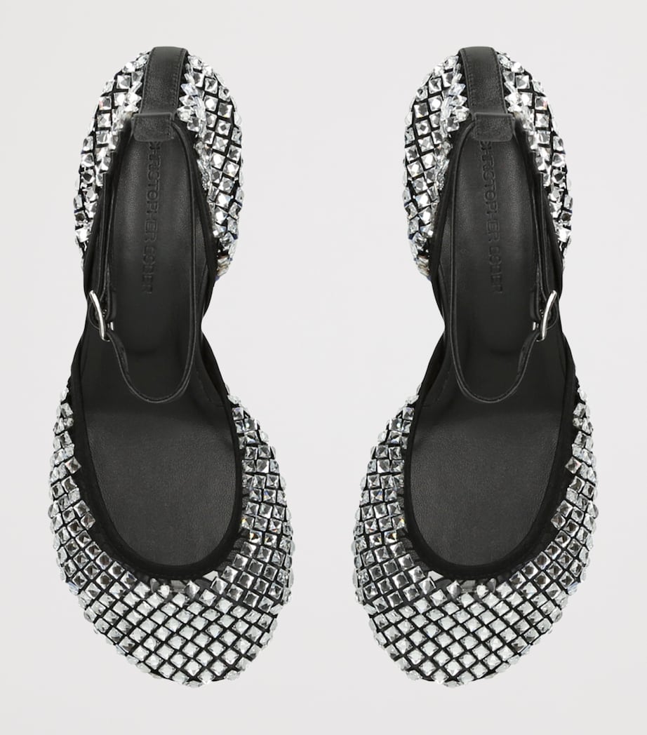 Christopher Esber Embellished Minette Mary Jane Heeled Sandals 75 Black Image 4