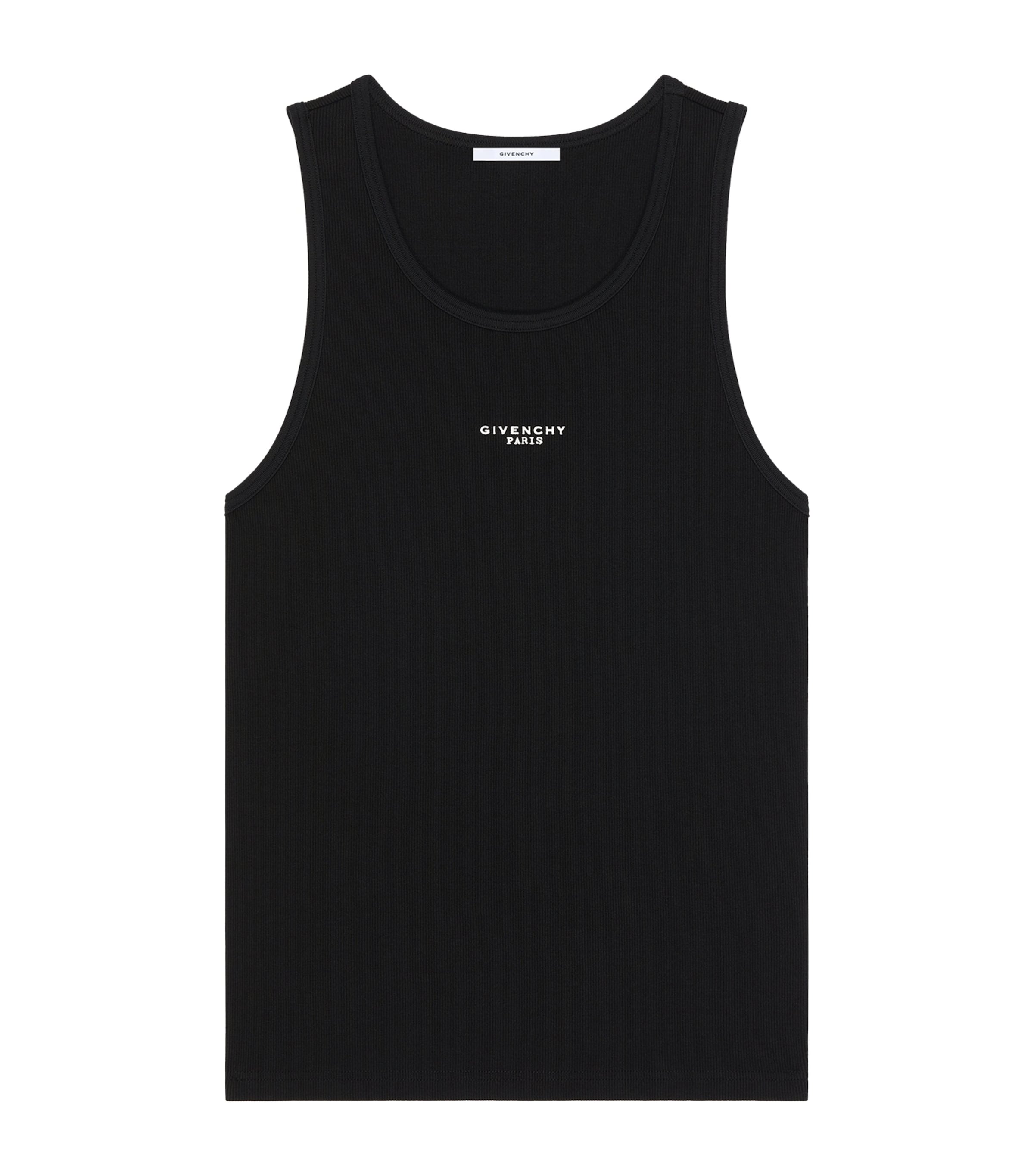 Givenchy Mens Stretch-Cotton Logo Tank Top Image 1
