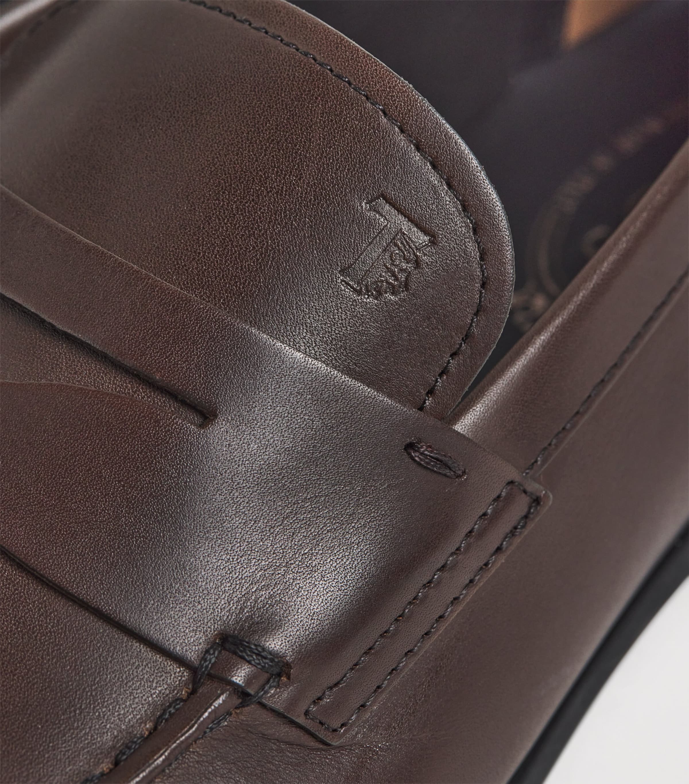 Tod's Leather Gomma Leggero Loafers Dark Brown Image 7