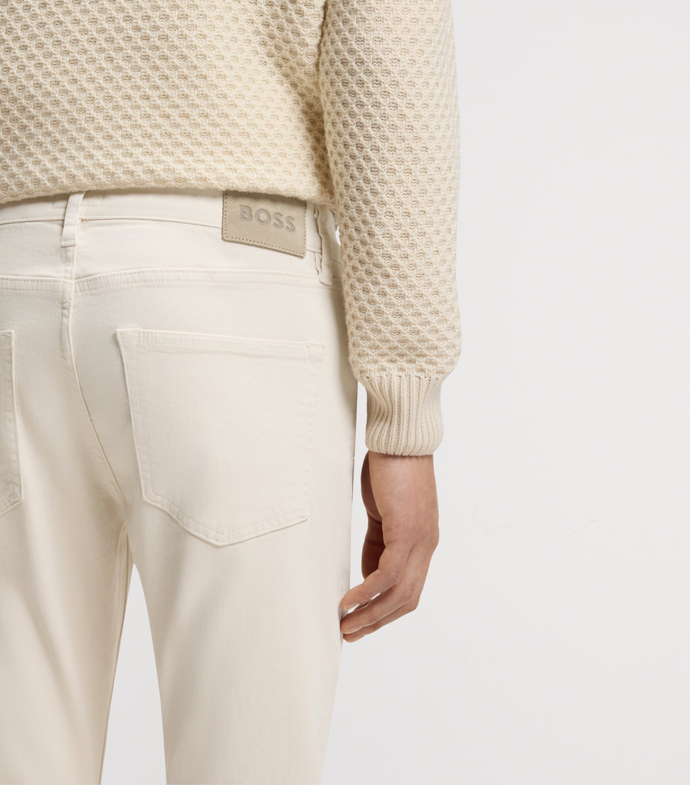 BOSS Mens Stretch-Denim Slim Jeans Image 6