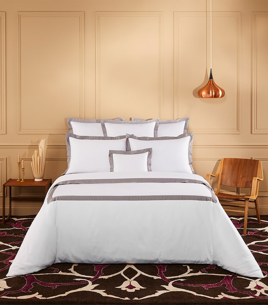 Yves Delorme Linea Platine Super King Duvet Cover (260cm x 220cm) Platine Image 1
