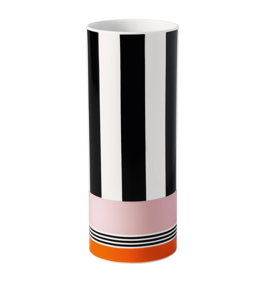 Porcelain Memphis Vase (24cm) WHITE Image 1