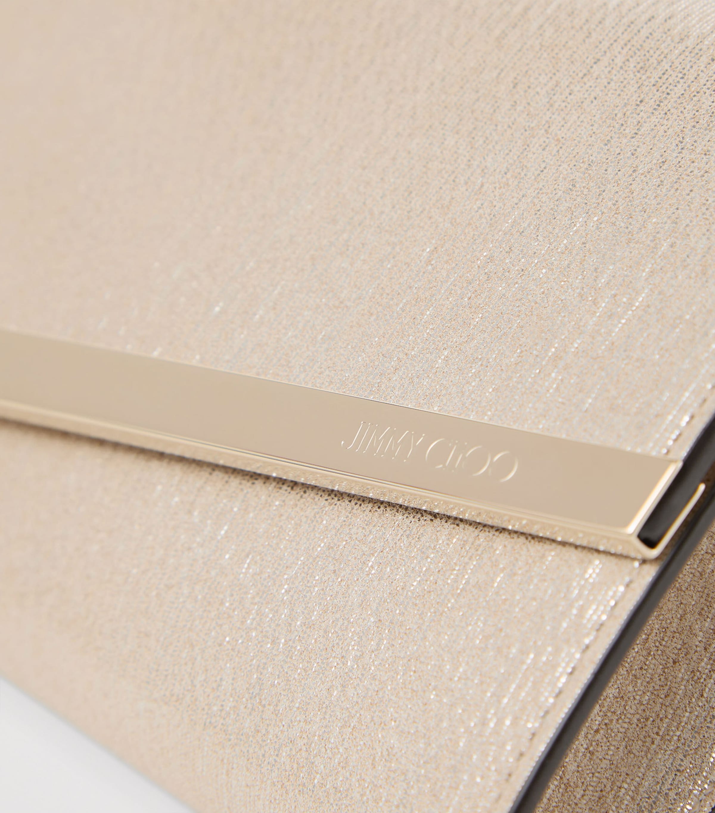 クラッチバッグ Jimmy Choo Chocolate Leather Emmie Clutch Brown Clutch bag `Emmie` Jimmy Choo - Vitkac France