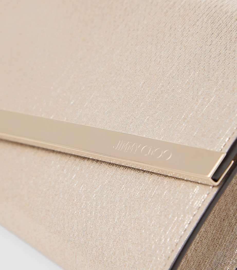 Leather Emmie Clutch Bag SOFT GOLD/LIGHT GOLD Image 3
