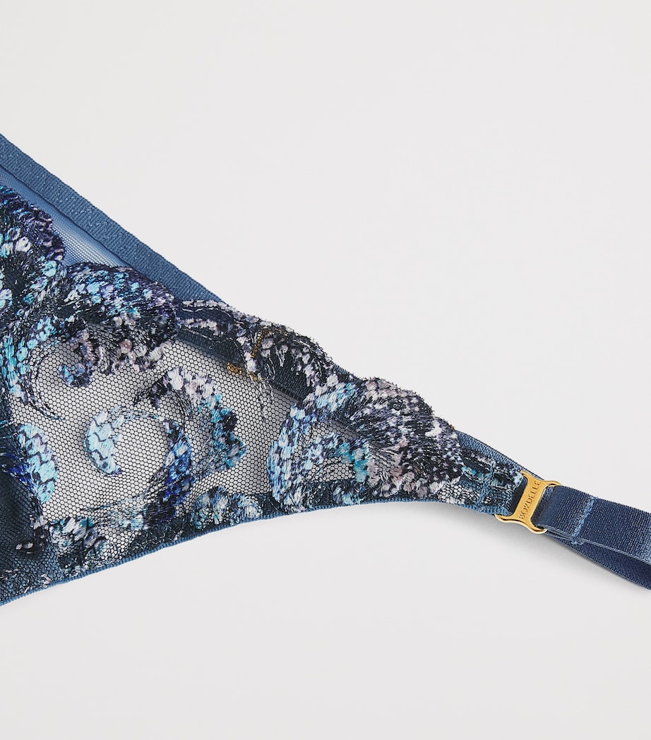 Bordelle Womens Siren Strap Thong Denim Image 4