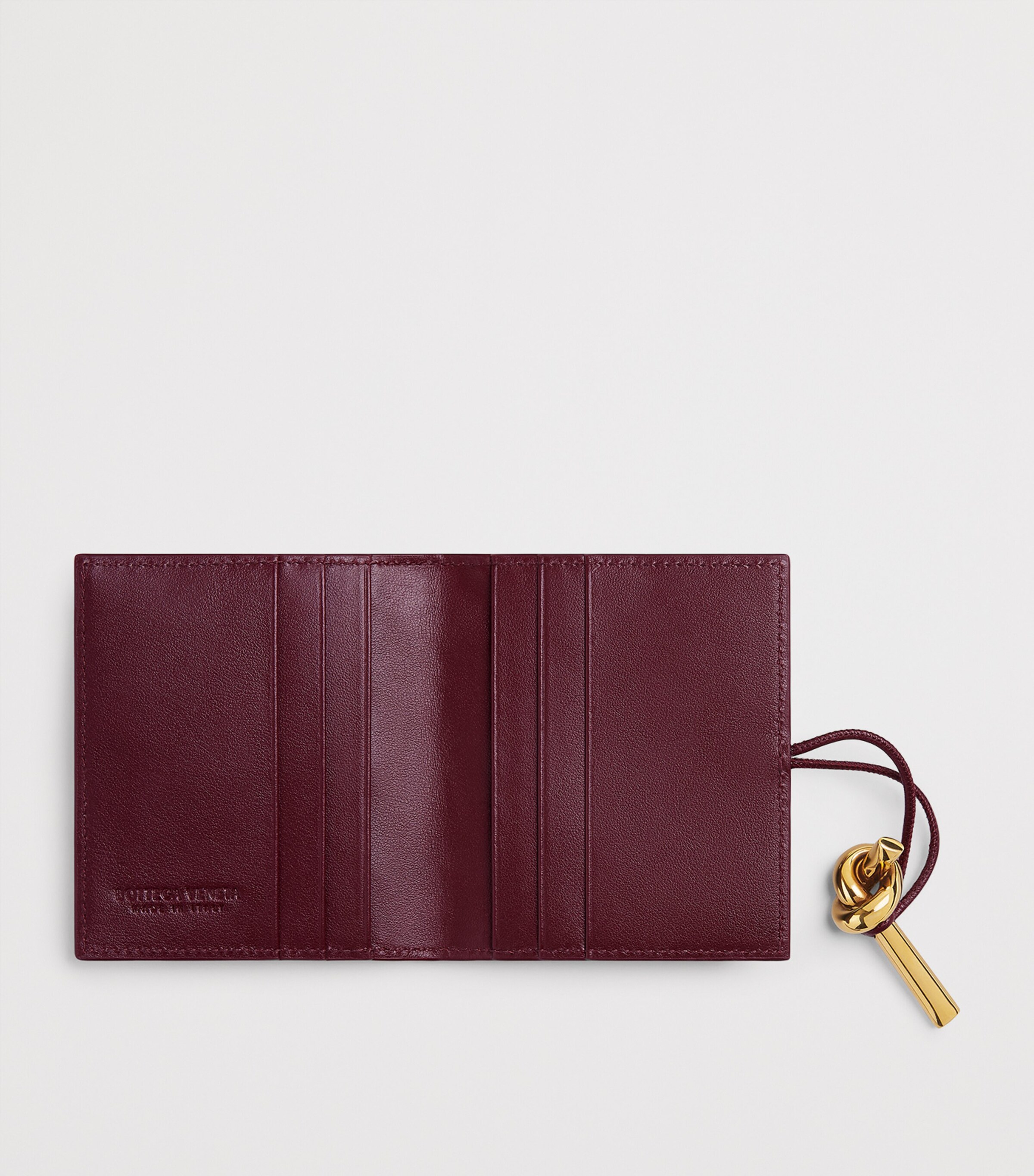 Bottega Veneta Leather Andiamo Bifold Card Holder Image 2