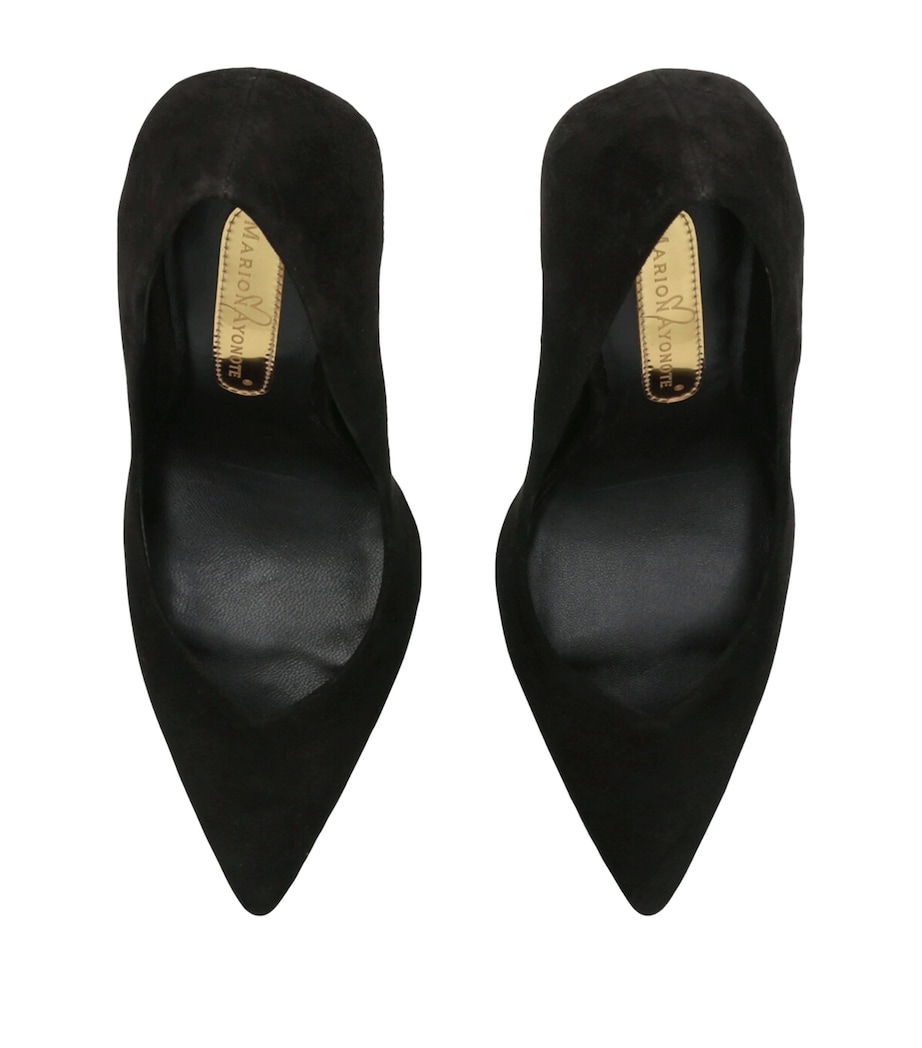 Suede As I Am Pumps 100 BLACK Image 4