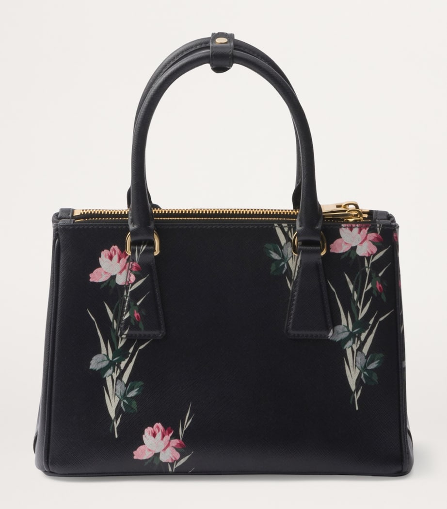 Small Leather Floral Galleria Top-Handle Bag F0002 Image 5