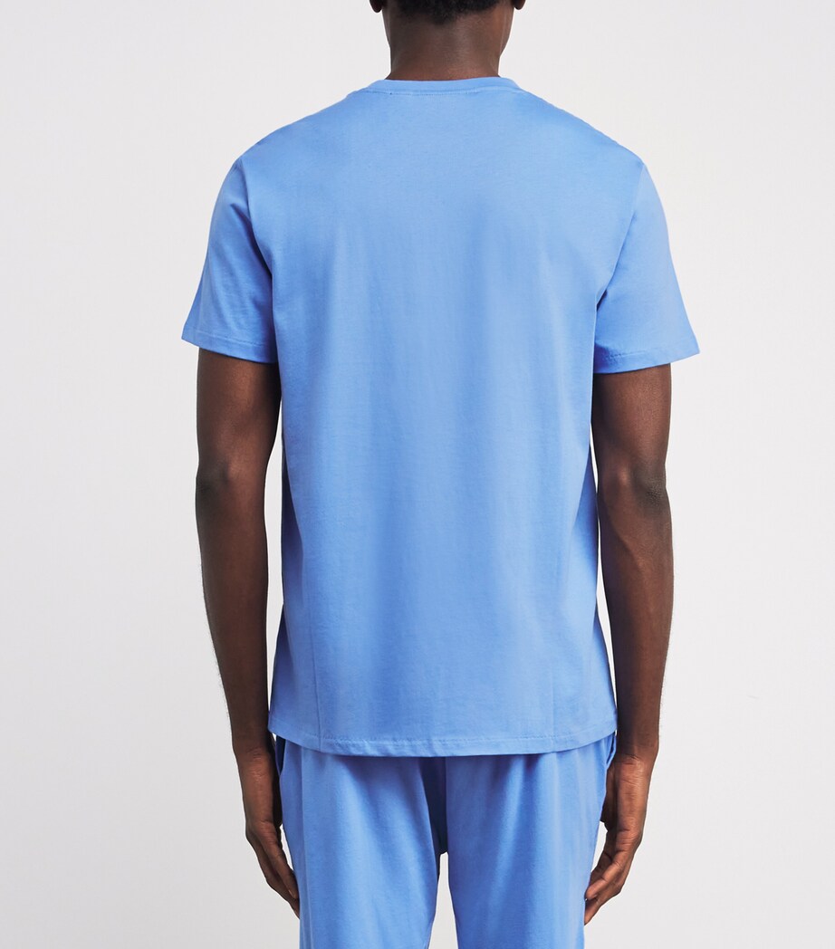 Cotton Pyjama Top HARBOR ISLAND BLUE Image 4