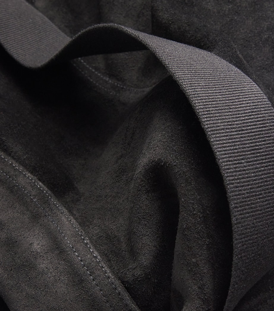 Suede Overshirt BLACK Image 5