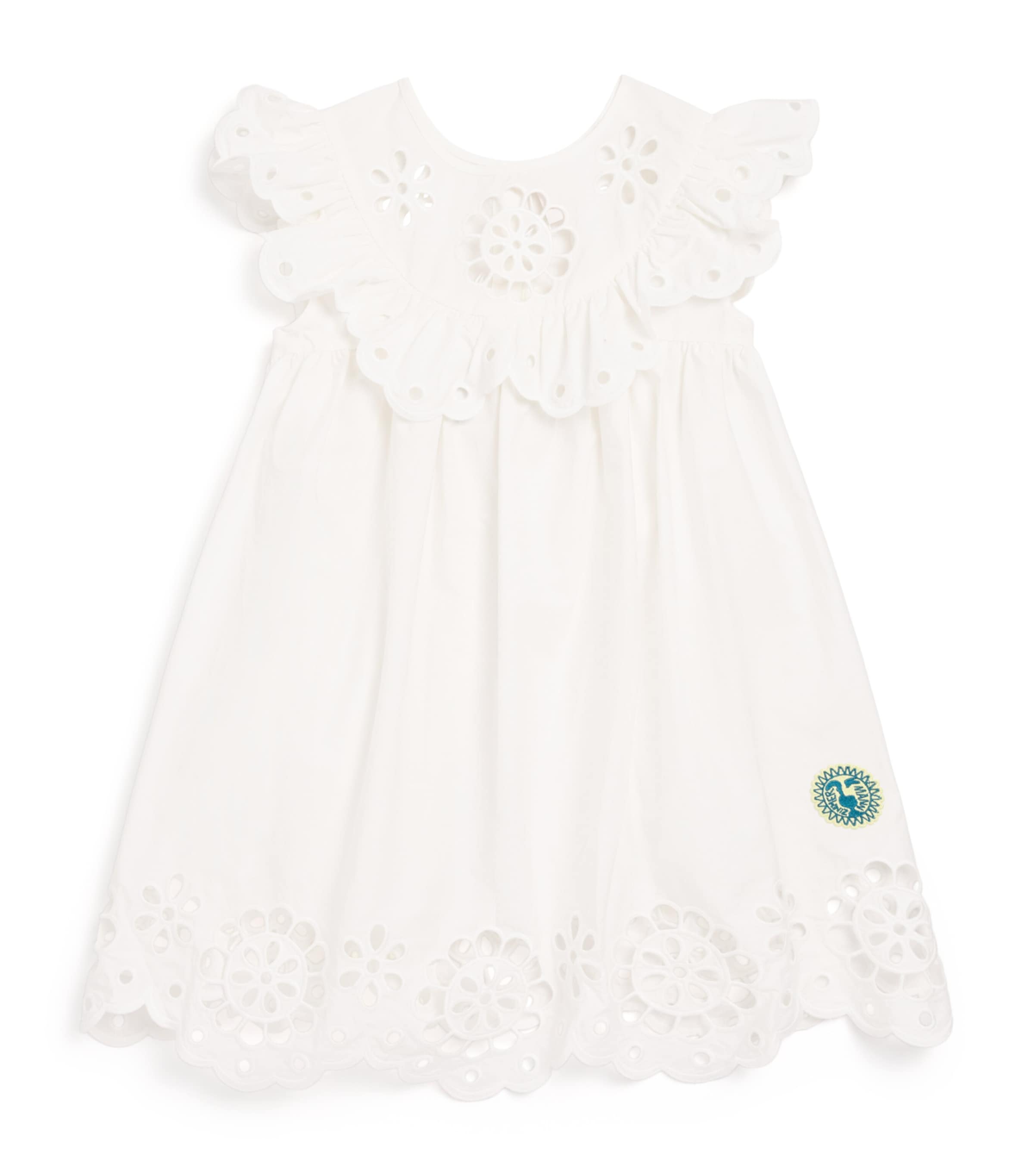 Cotton Broderie Awaken Dress (1-12 Years) IVORY Image 1