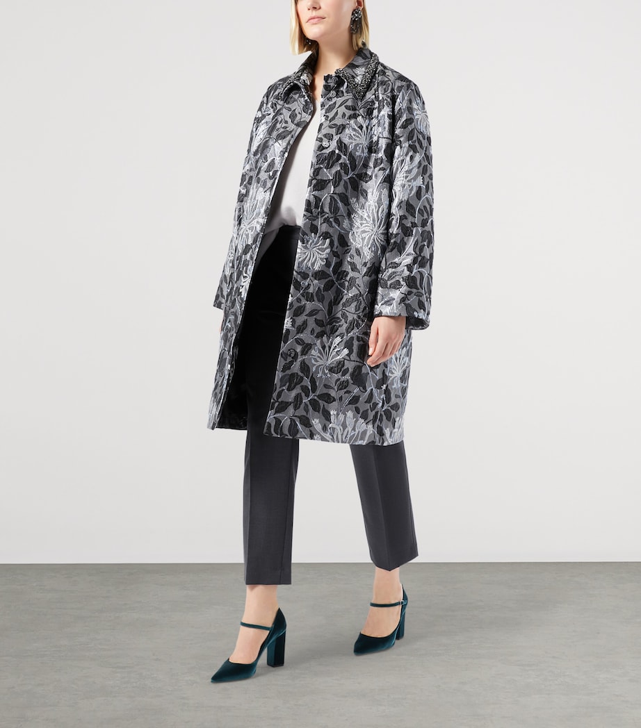 Cashmere V-Neck Sweater GREY PINK Image 4