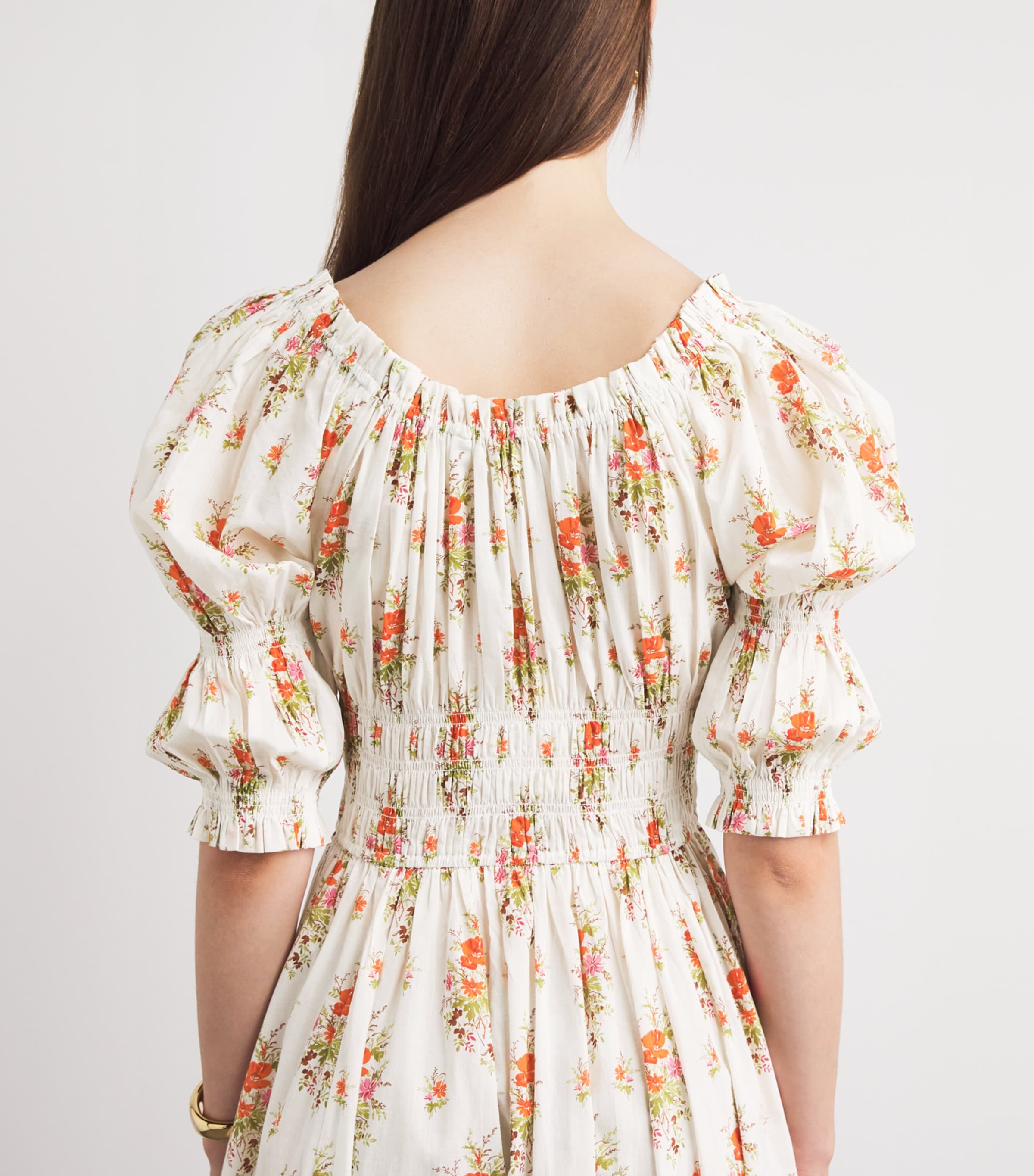 DÔEN Womens Organic Cotton Ischia Midi Dress Rose Pt Bqt Chamonix Image 5