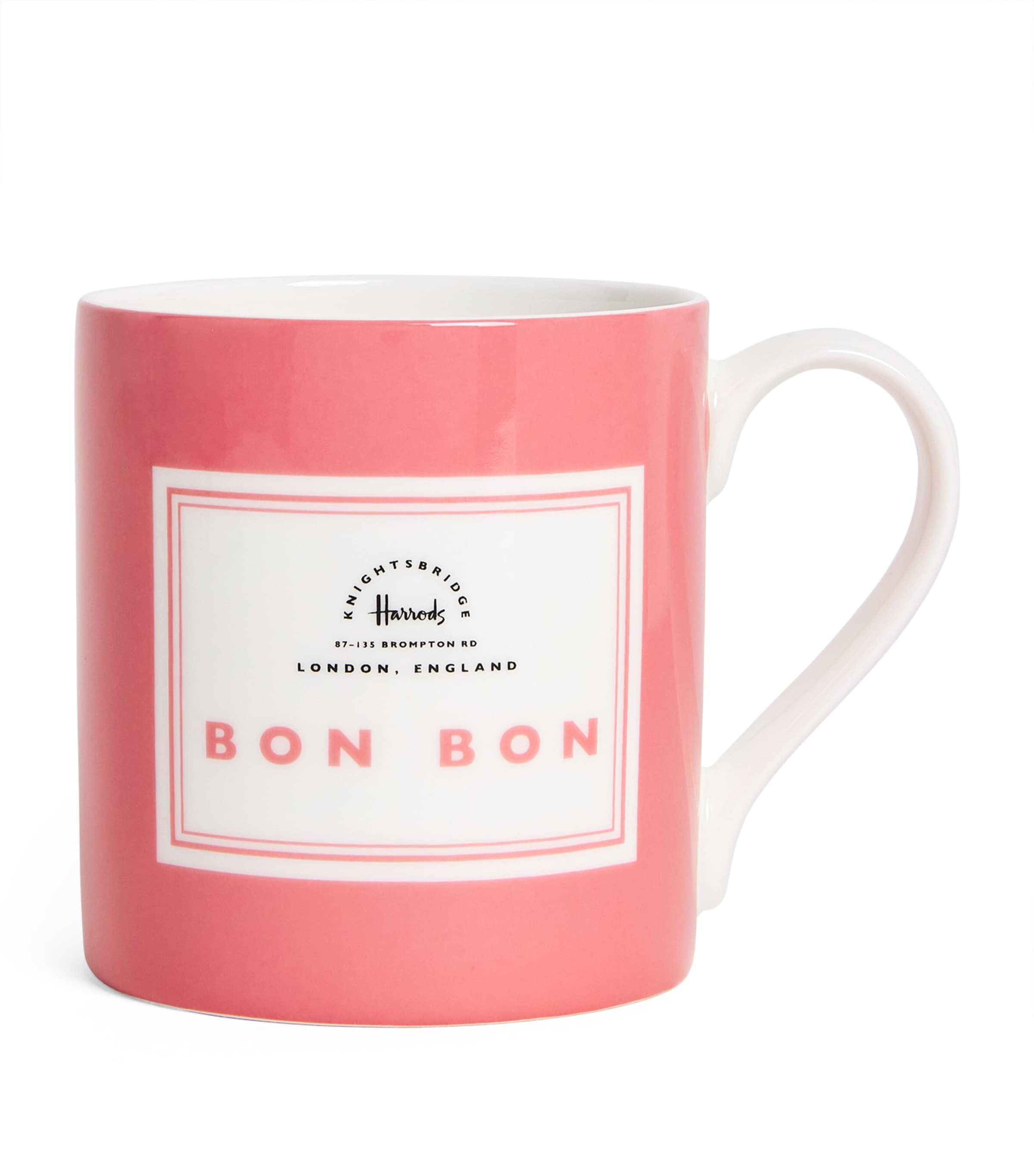 Harrods Bon Bon Logo Mug In Pink