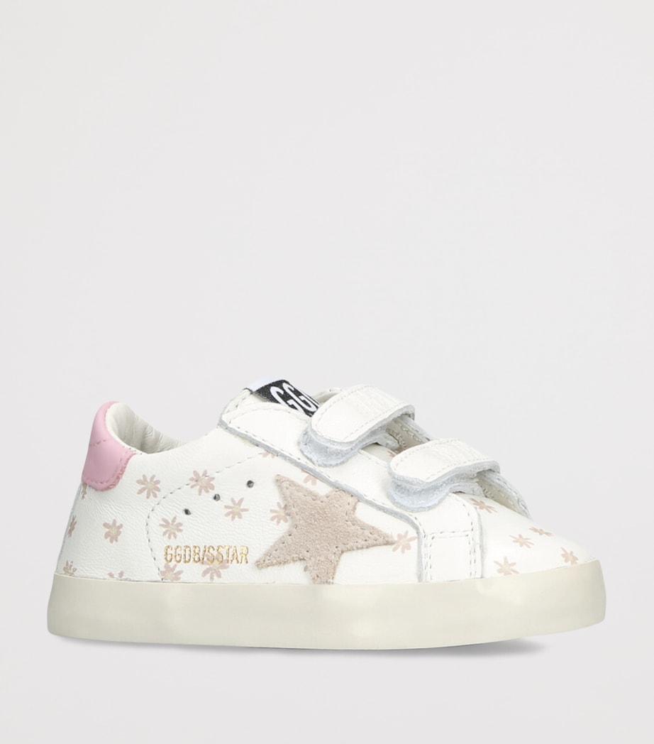Leather Baby School Sneakers PALE PINK Image 3