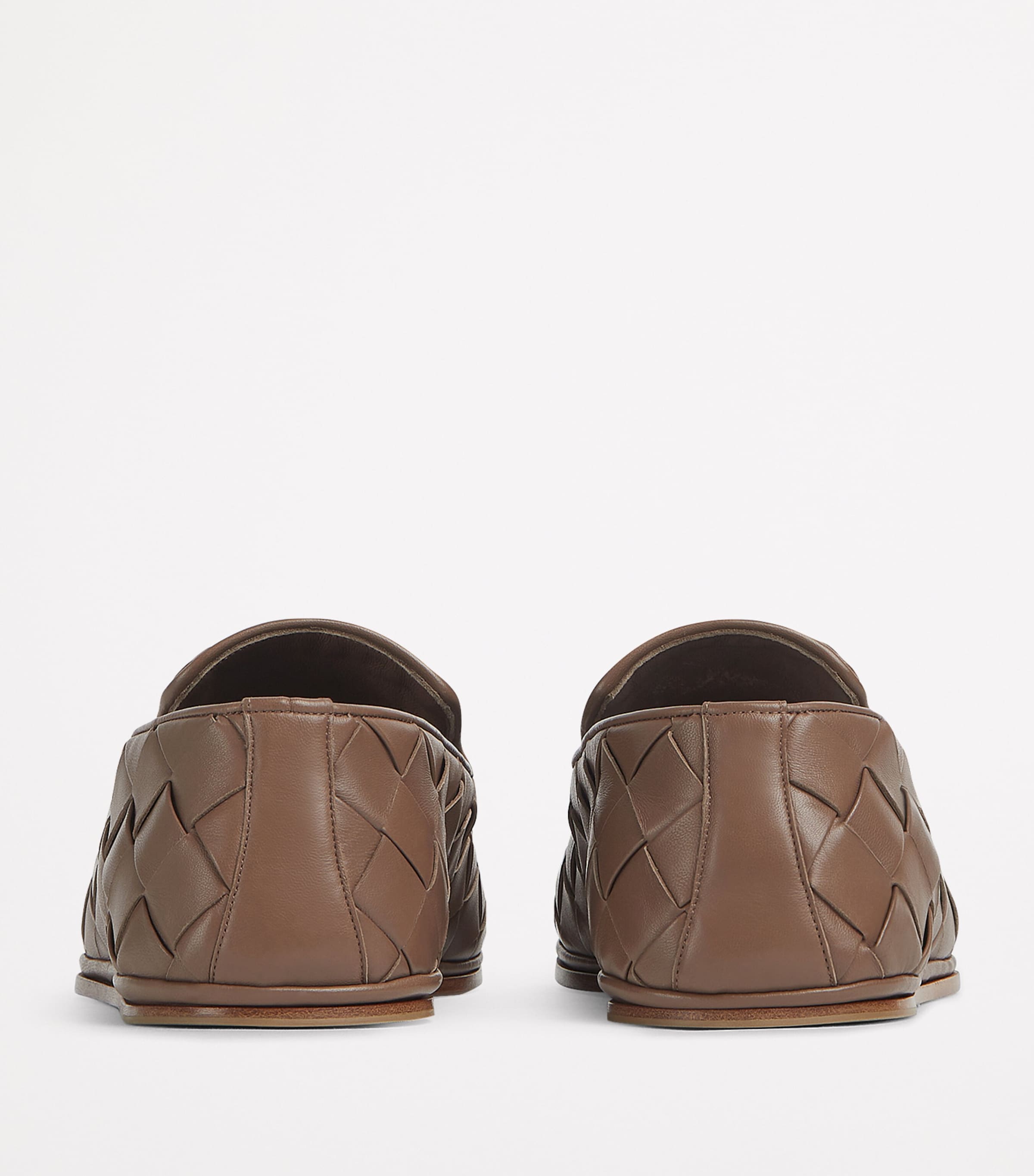 Bottega Veneta Leather Intrecciato Weave Slip-On Shoes
