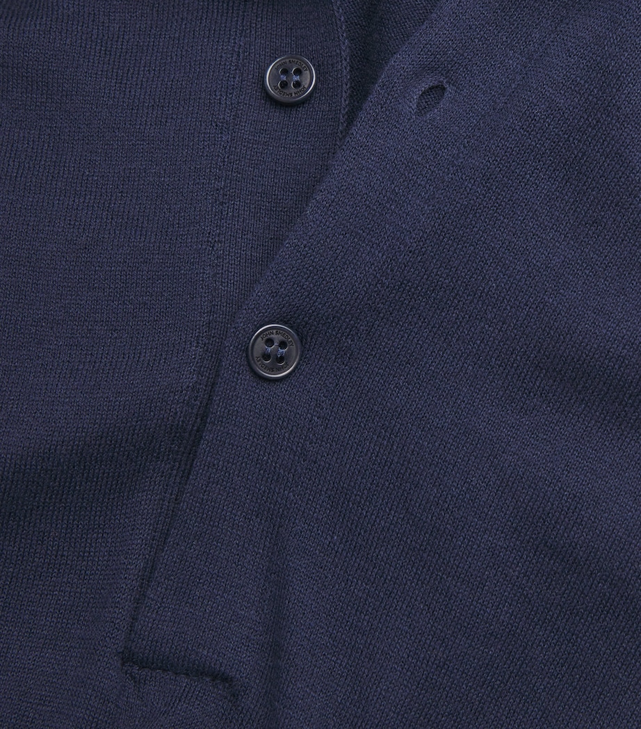 Cotton-Cashmere Elias Polo Shirt ECLIPSE Image 5