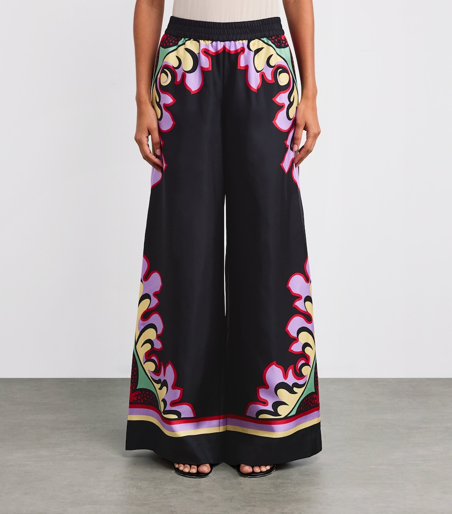 Printed Wide-Leg Palazzo Trousers PU02 PALAZZO PLAC�E Image 3