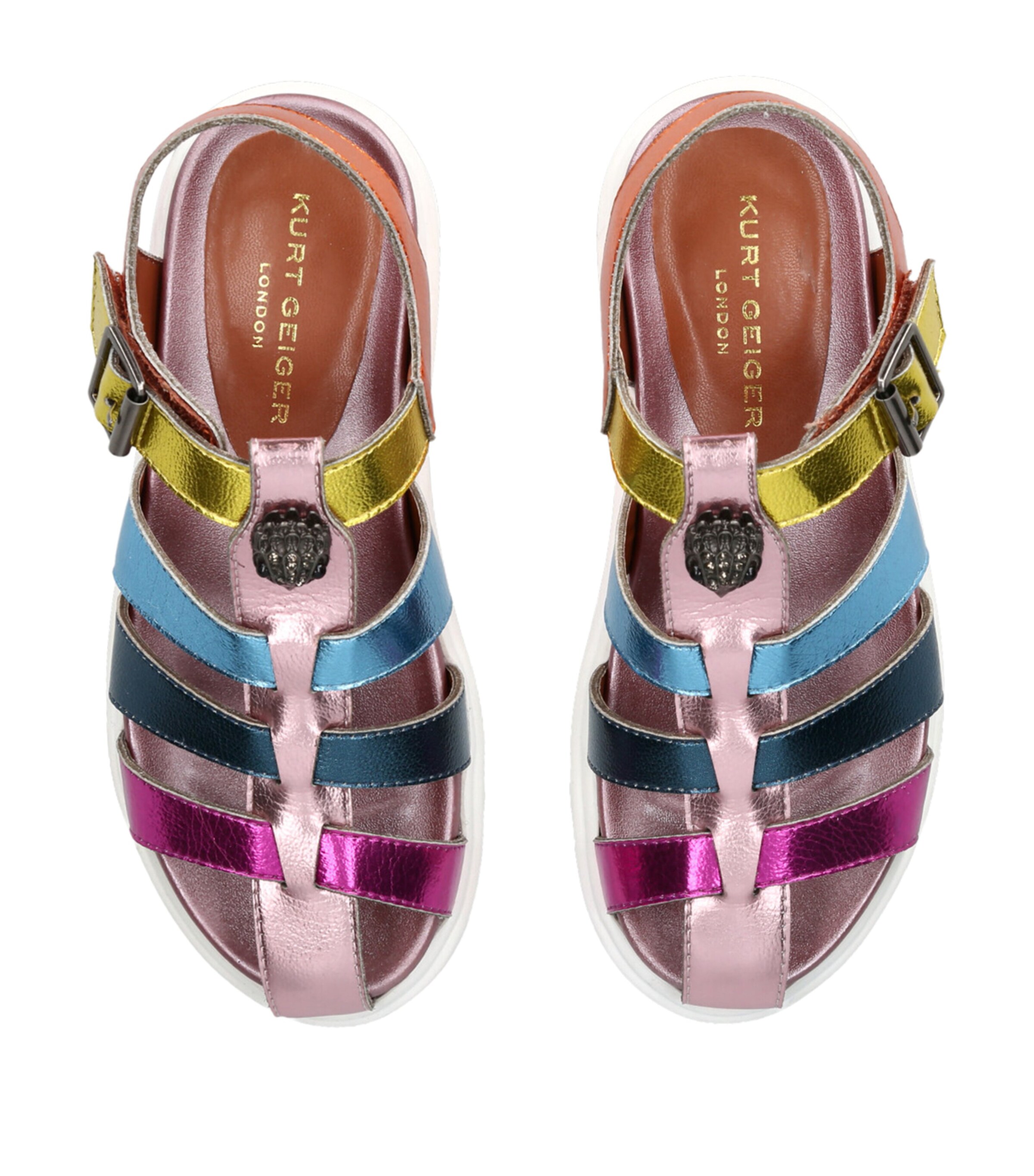 Kurt Geiger London Leather Mini Fisherman Sandals Mult/other Image 4