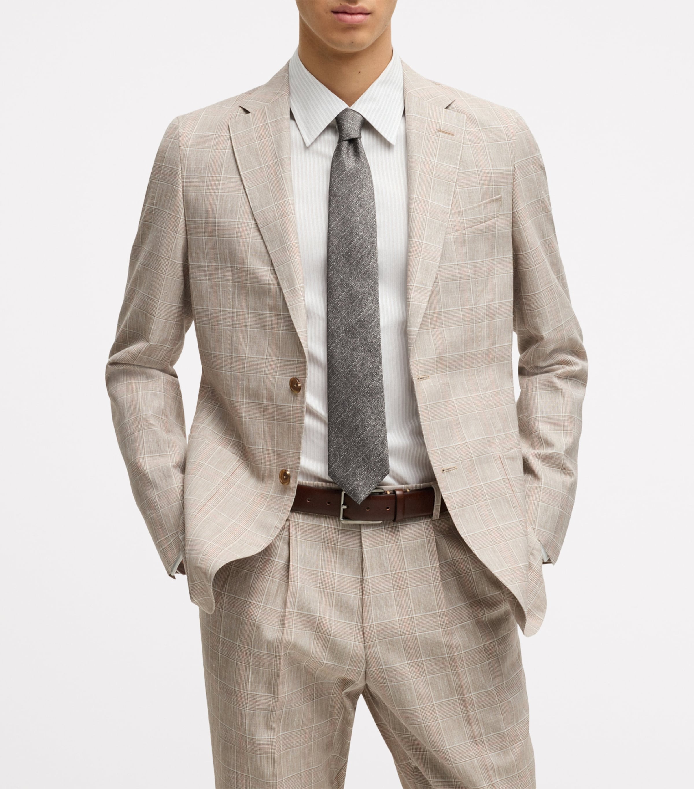 Silk Mouliné Tie 376 Image 3