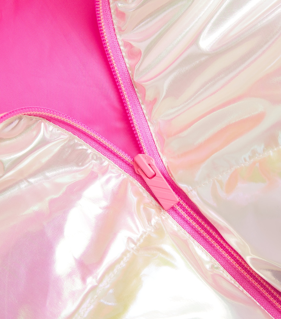 Metallic Puffer Jacket (8-12 Years) MULTICOLOURED Image 3