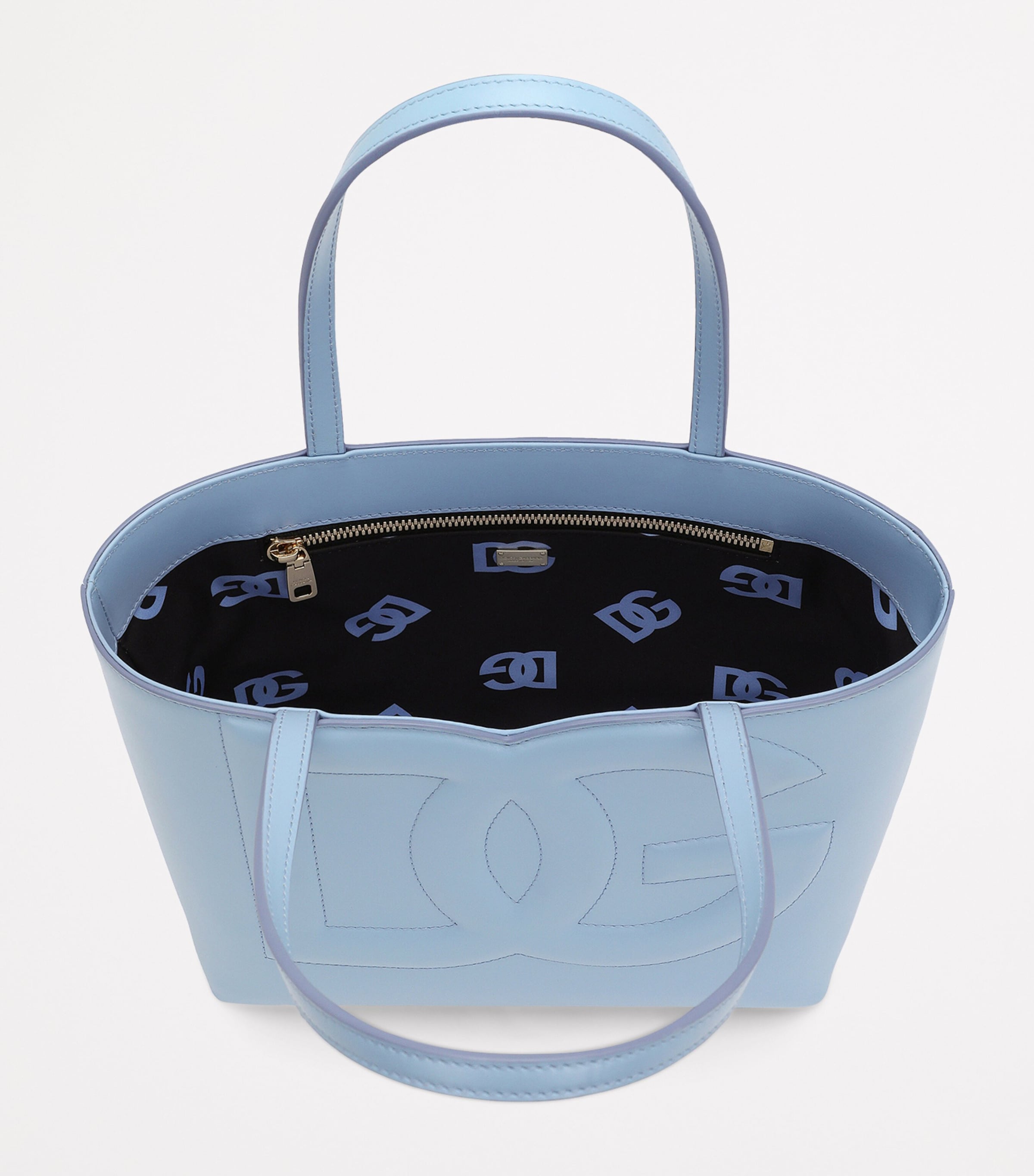 Small Leather Logo Tote Bag 80999-BLACK Image 4