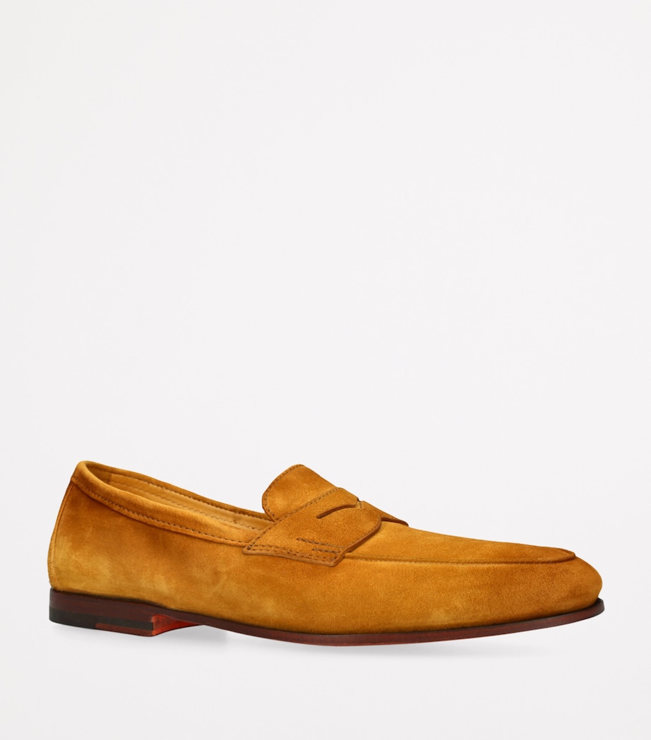 Suede Carlo Penny Loafers YELLOW Image 3
