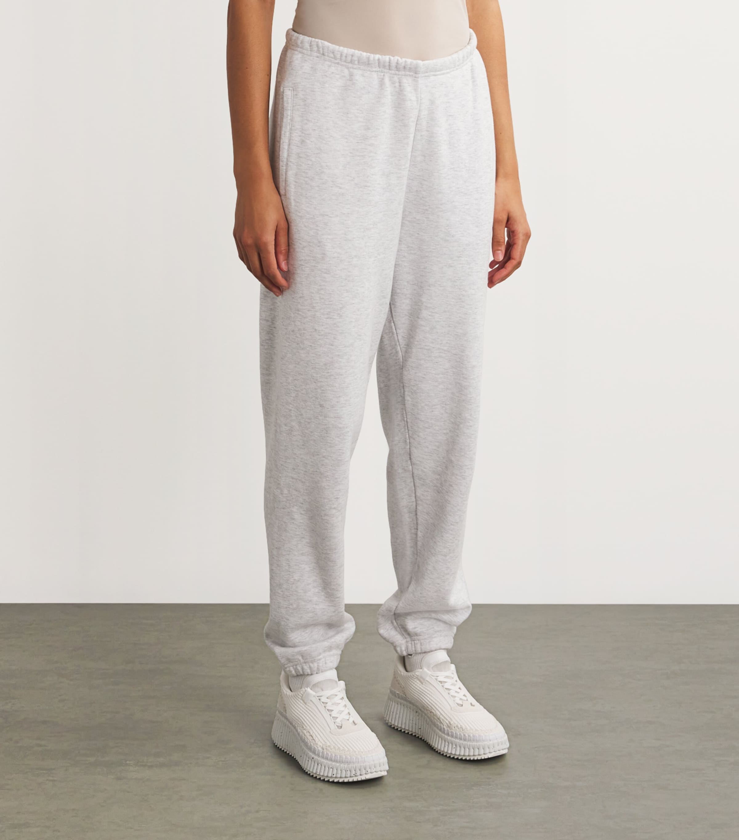 Fleece Classic Sweatpants LIGHT HEATHER GREY Image 3