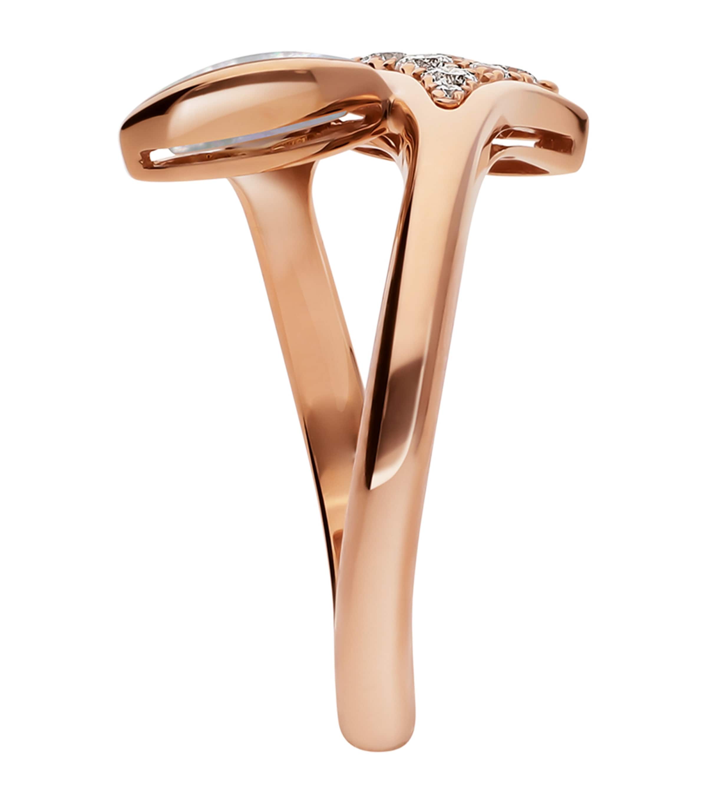 Rose Gold, Diamond and Mother-of-Pearl Divas' Dream Ring PINK GOLD Image 3