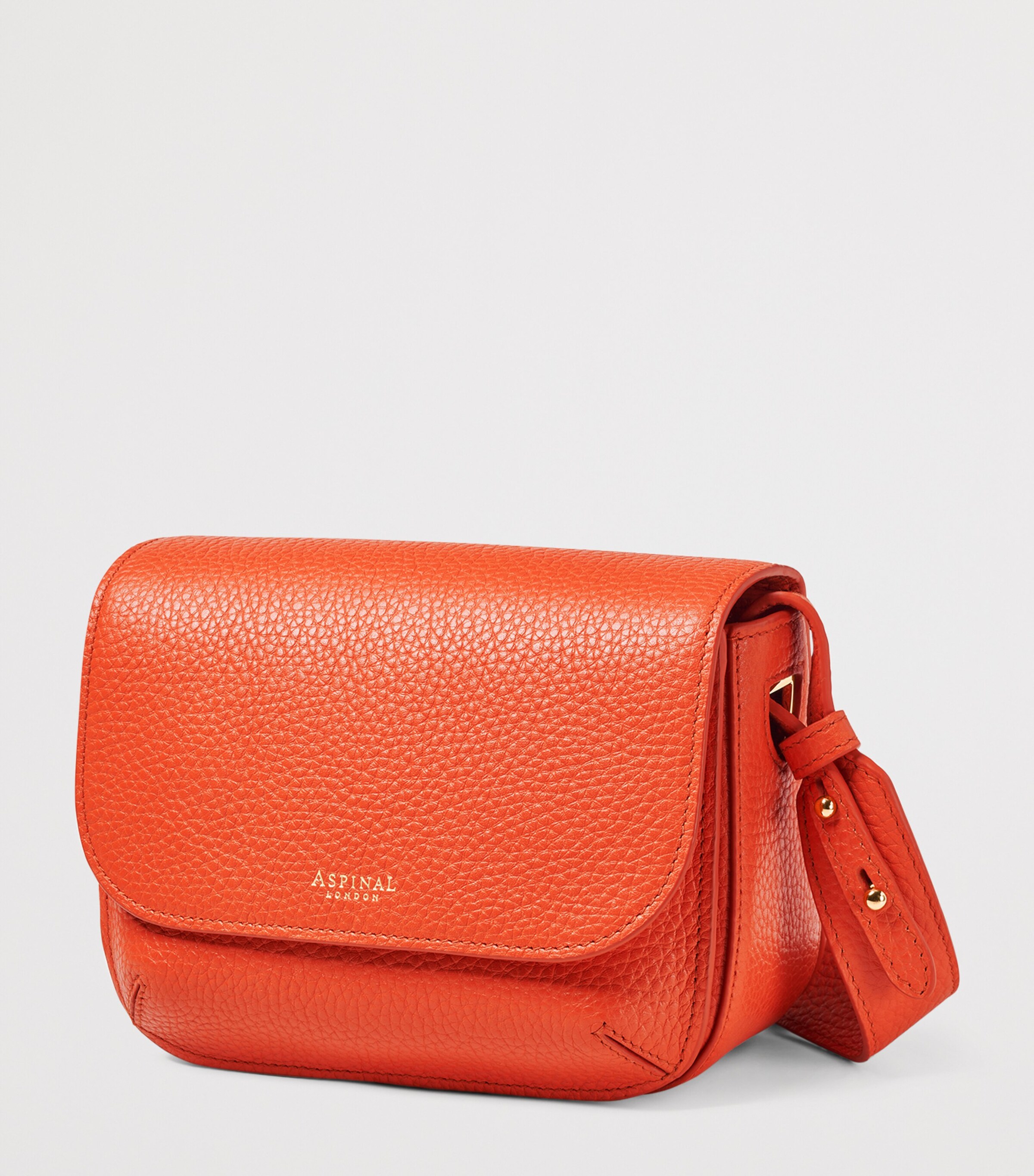Leather Ella Cross-Body Bag CORAL Image 2