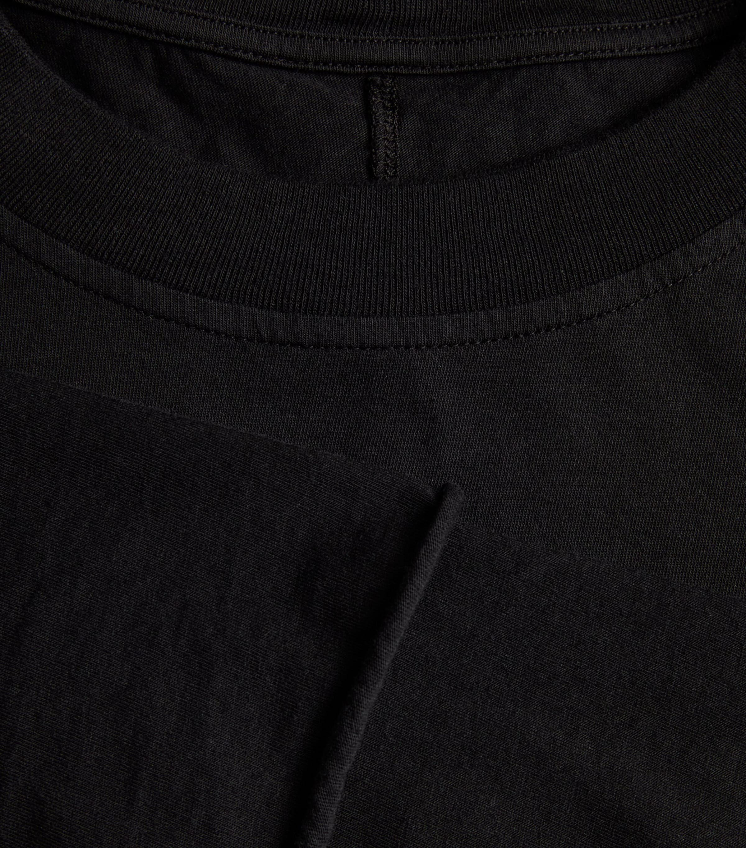 Rick Owens Mens Oversized Tommy Hustler Hoodie Black Image 6