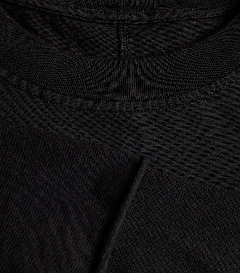 Rick Owens Mens Oversized Tommy Hustler Hoodie Black Image 6