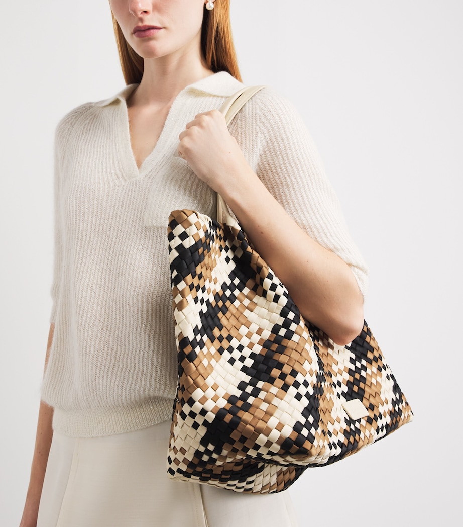 Harrods Neoprene Woven East-West Tote Bag Image 2