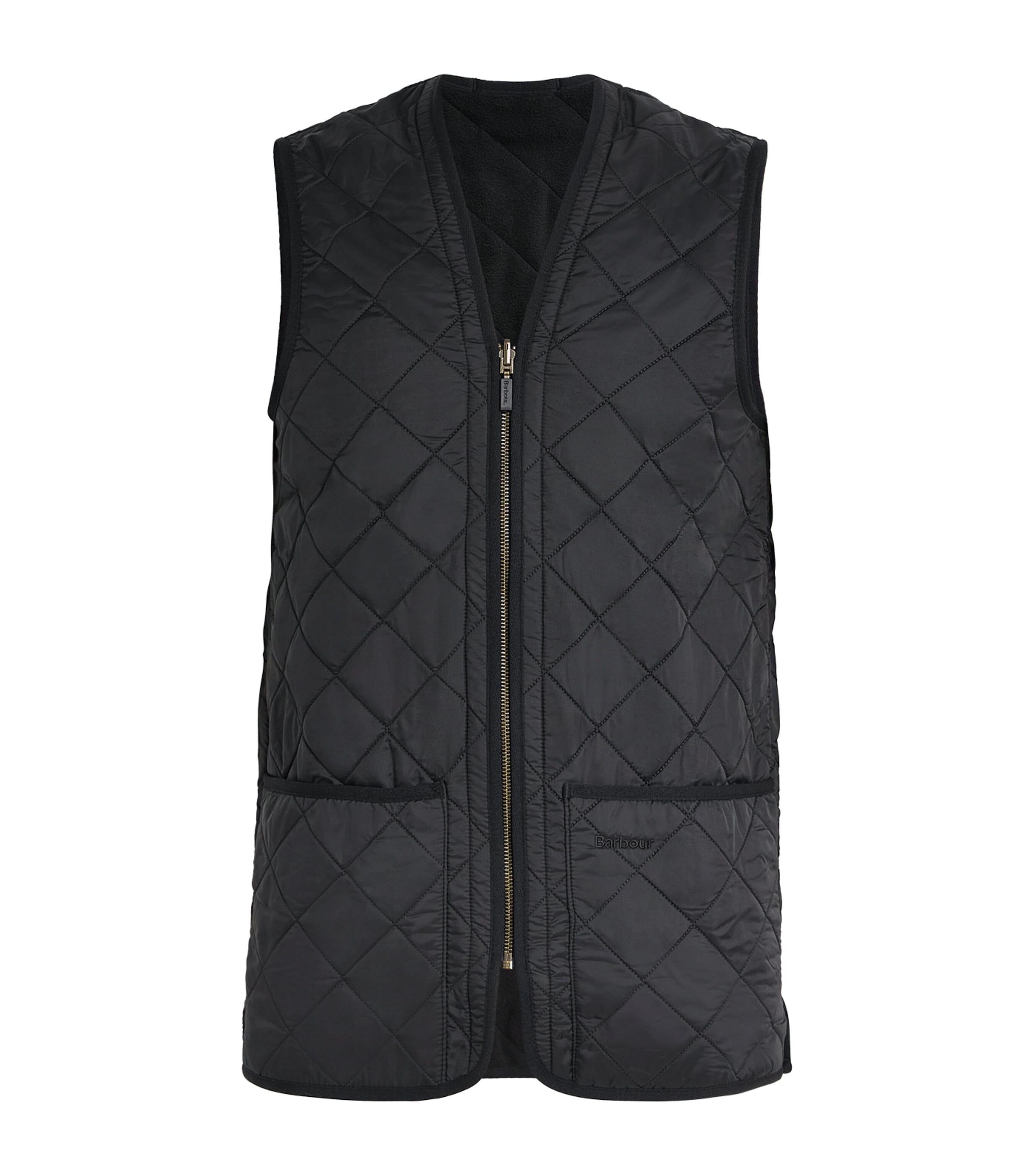 Barbour Mens Polarquilt Zip-In Gilet Liner Black Image 1
