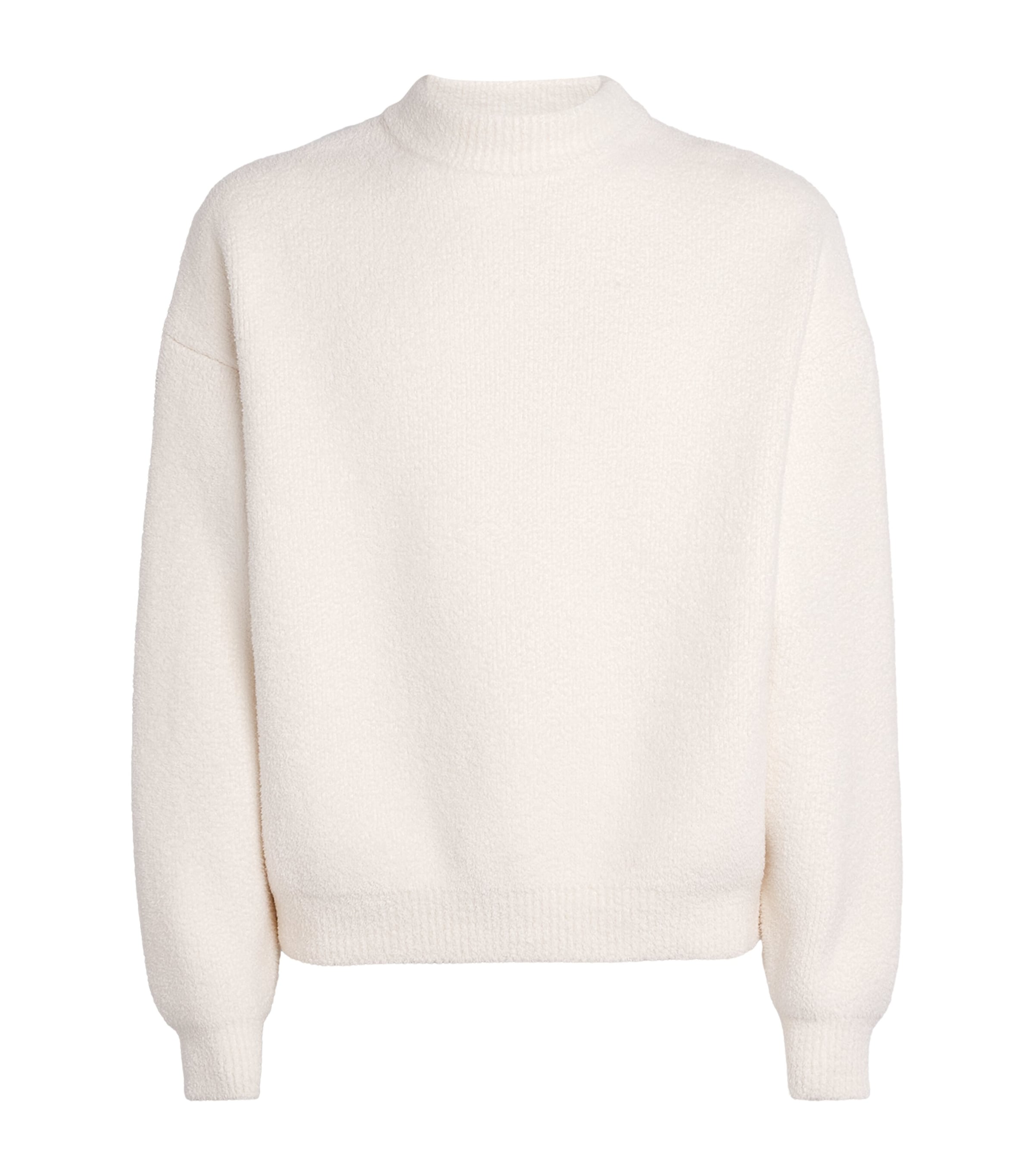 Jacquemus Logo Knit Sweater In Neutral