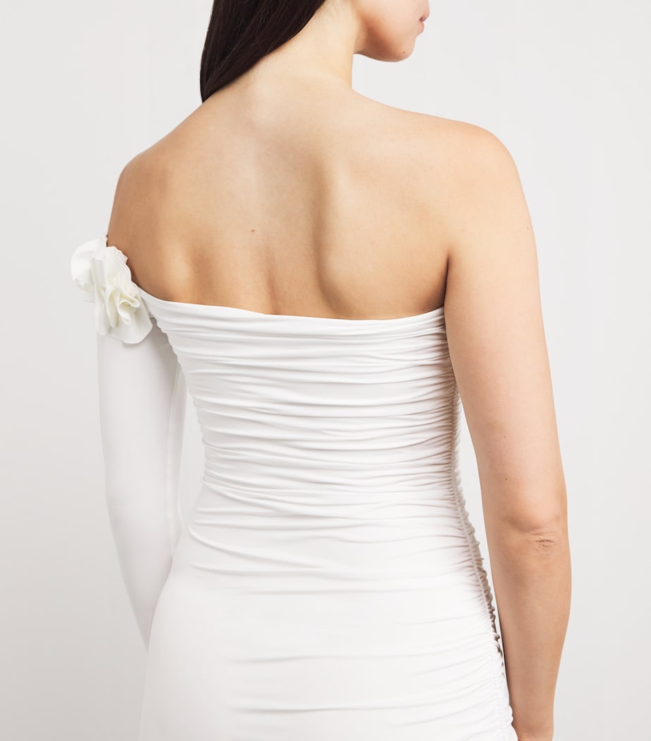 Off-The-Shoulder Selvaggio Mini Dress WHT/OFF WHITE Image 6