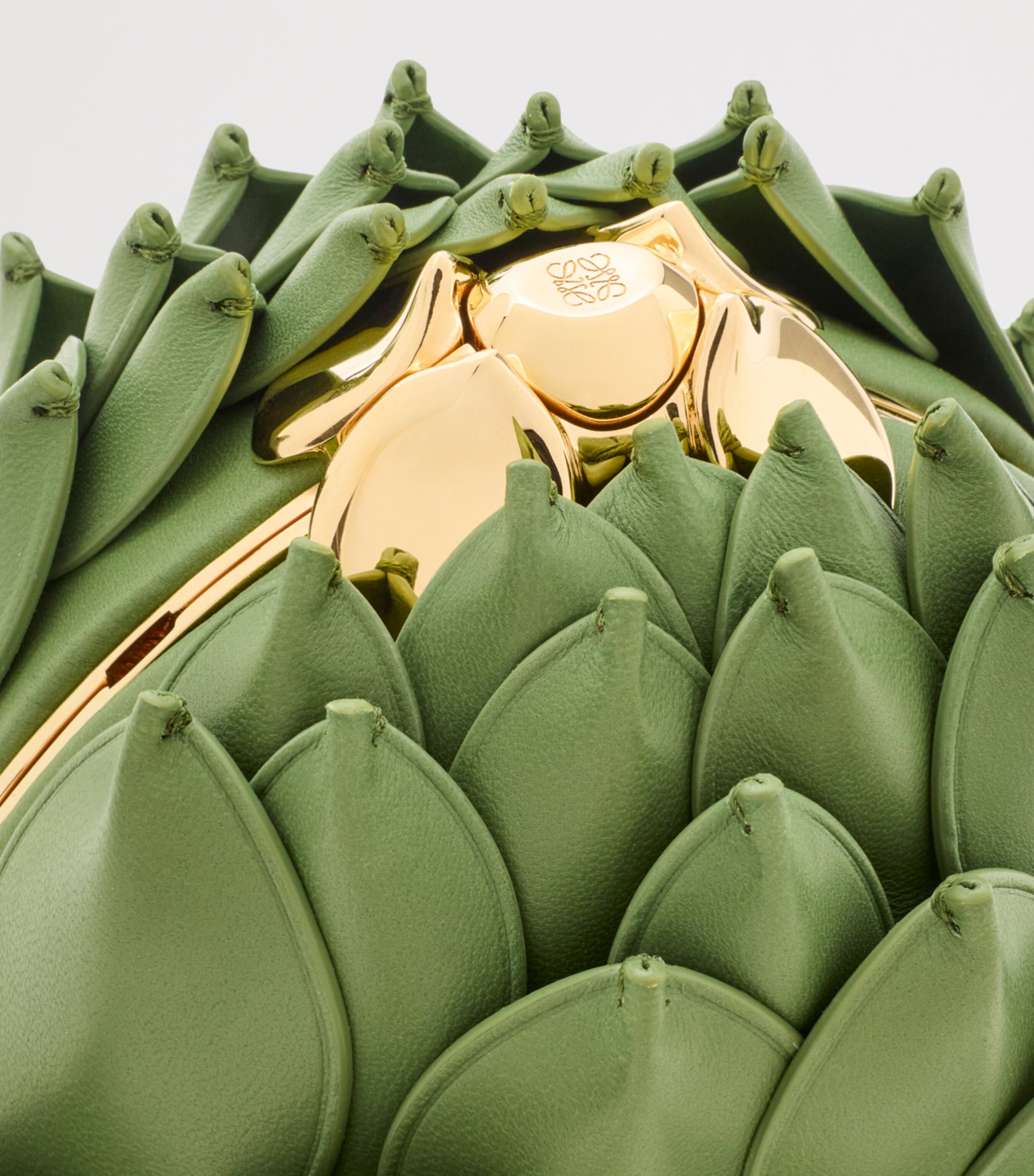LOEWE x Paula’s Ibiza Lambskin Artichoke Shoulder Bag Spring Green Image 6