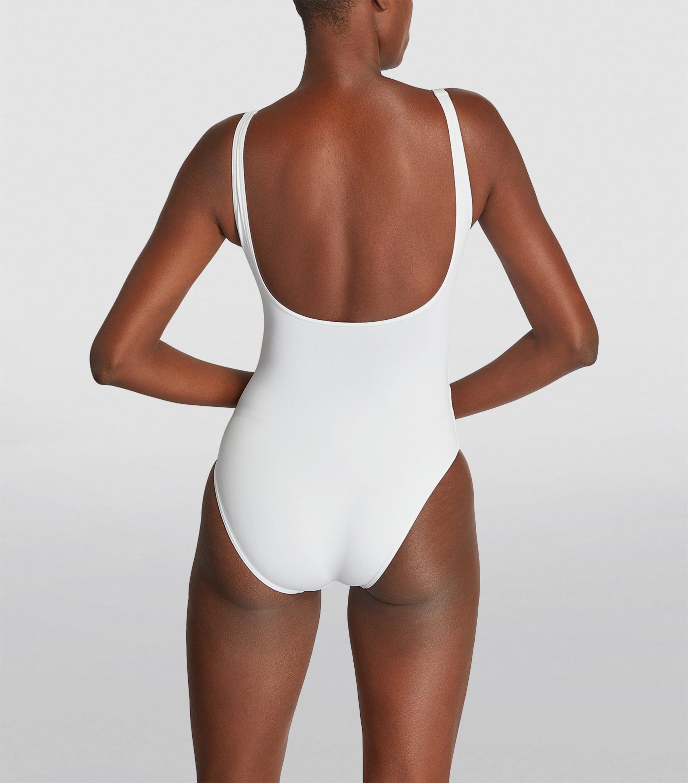 Scoop-Back Asia Swimsuit BLANC Image 3