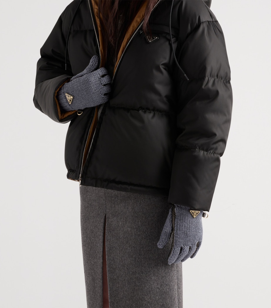 Wool and Leather Gloves F0480 Image 2