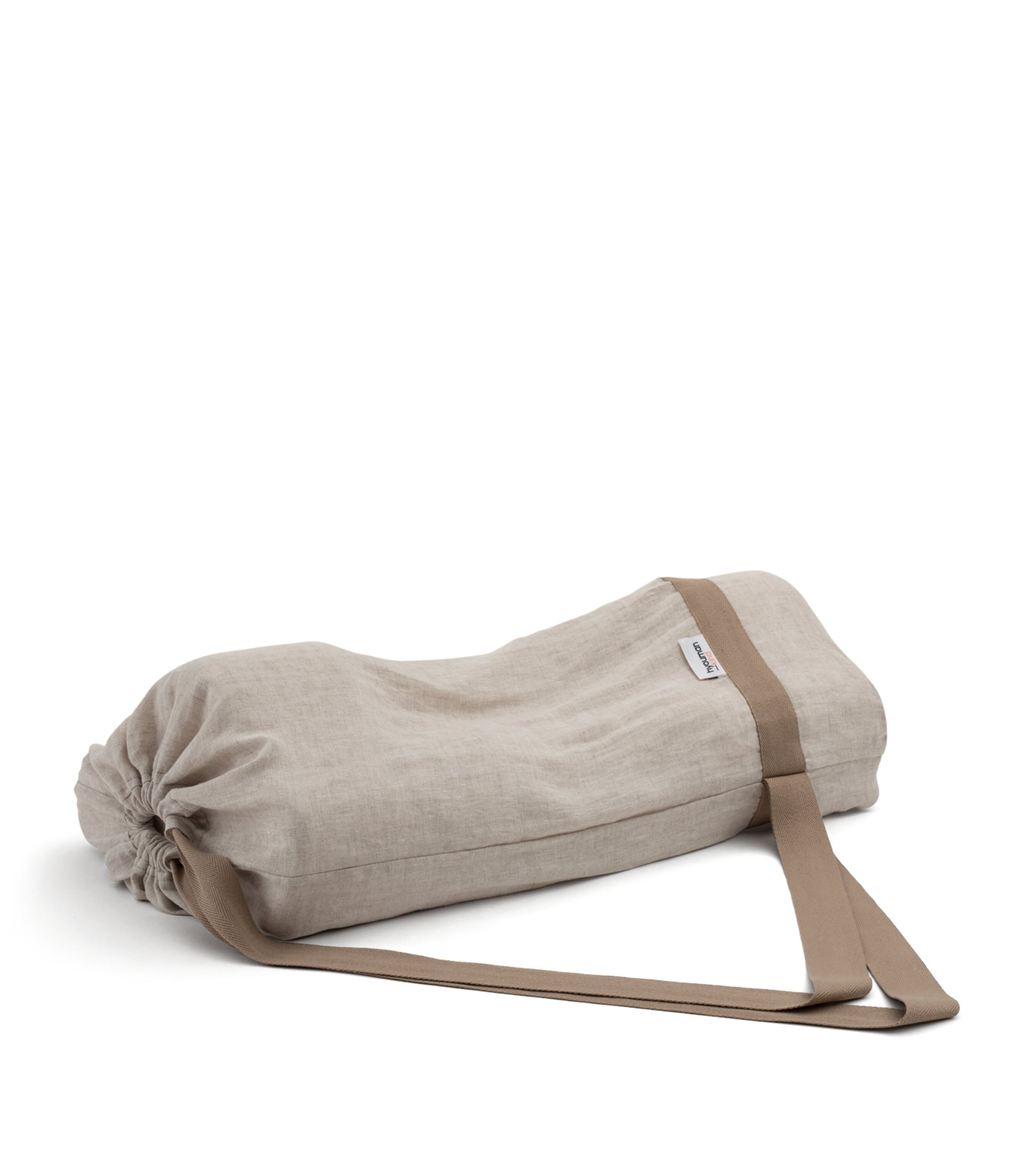HYOUMANKIND Back Sleep Pillow with Linen Pillowcase (32cm x 57cm) White Image 4