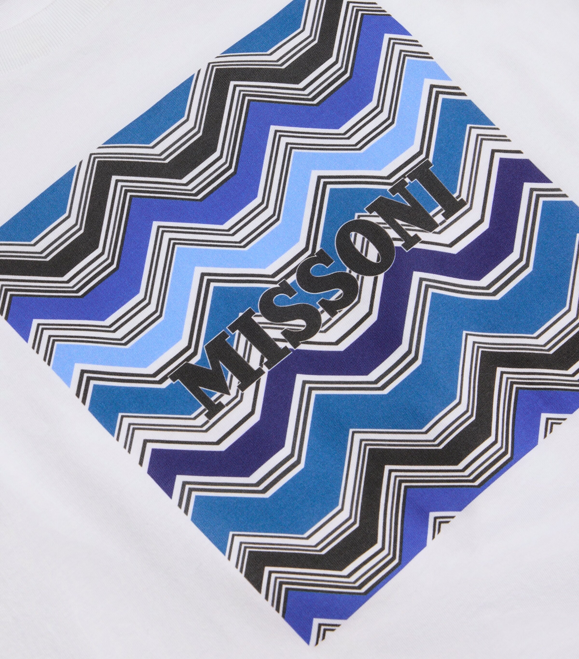 Missoni Kids Cotton Wave Print Logo T-Shirt (4-14 Years) Image 2