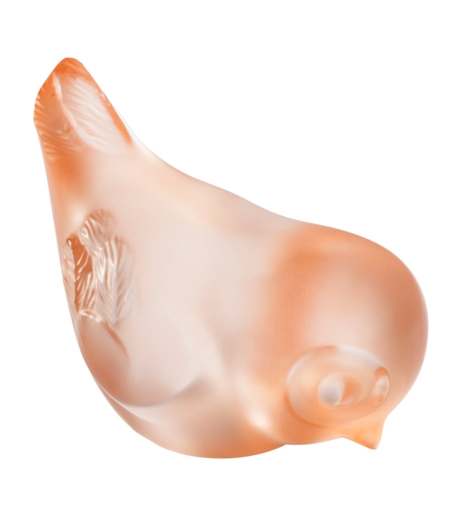 Lalique Piou-Piou Head Down Sculpture (6cm) Incolore Image 1